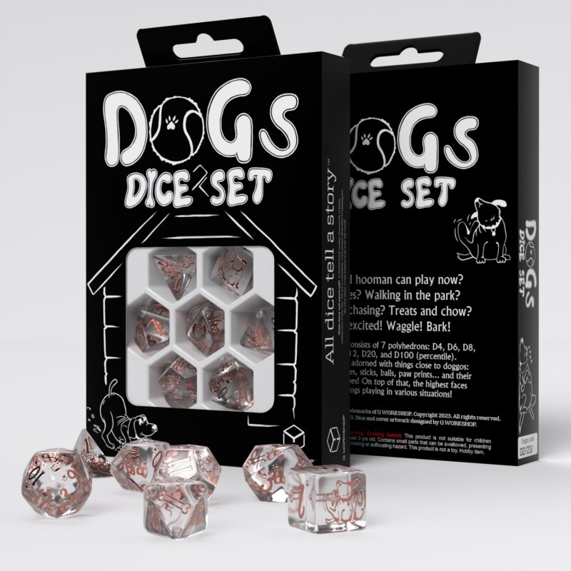 Набор кубиков Q WORKSHOP DOGS Dice Set: Bubbles