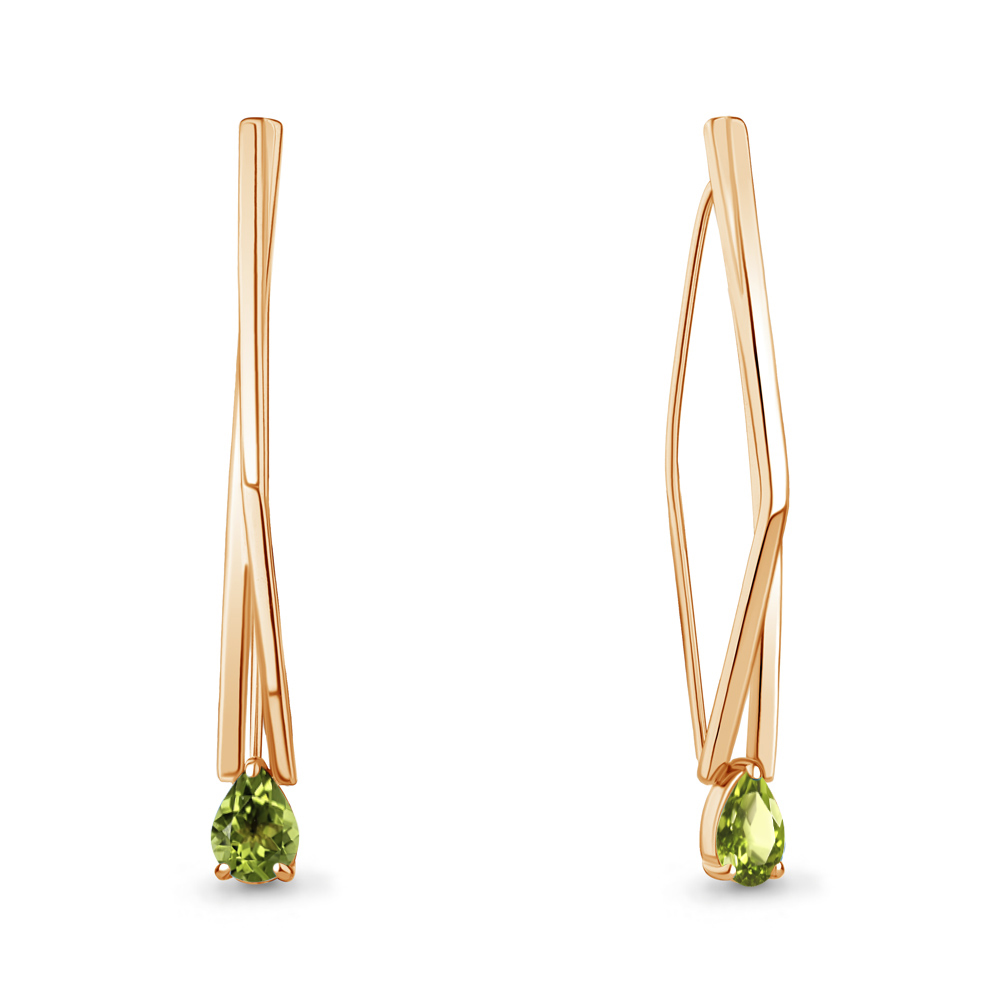 

Серьги из серебра с хризолитом Aquamarine Aquamarine 4773007_925_з, 4773007_925_з