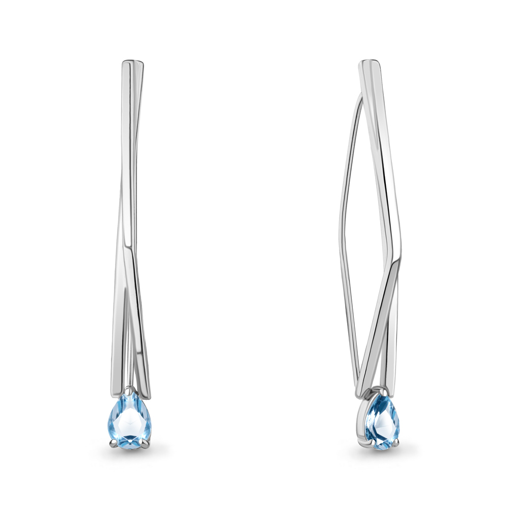 

Серьги из серебра с топазом Aquamarine Aquamarine 4773005_925_р, 4773005_925_р