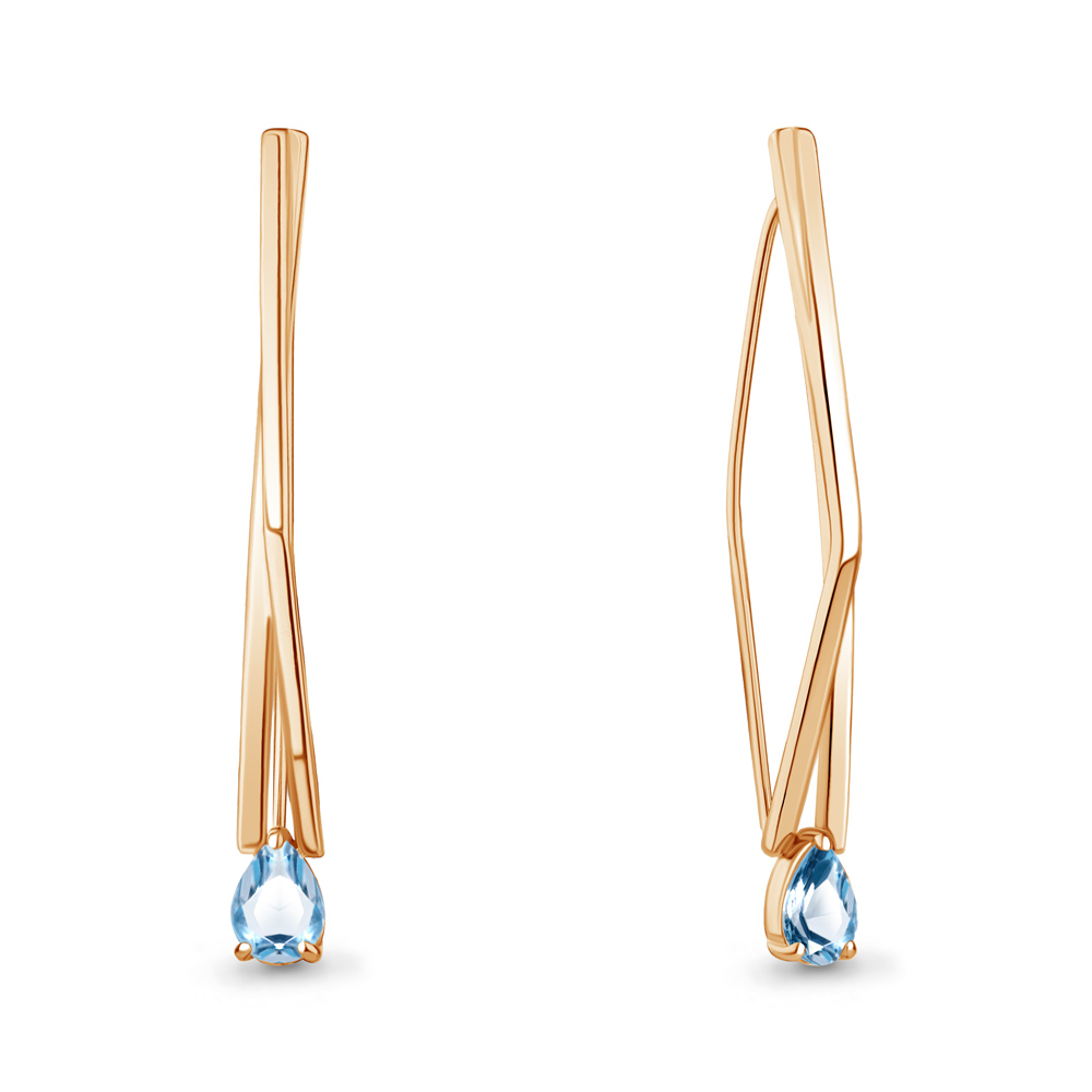

Серьги из серебра с топазом Aquamarine Aquamarine 4773005_925_з, 4773005_925_з
