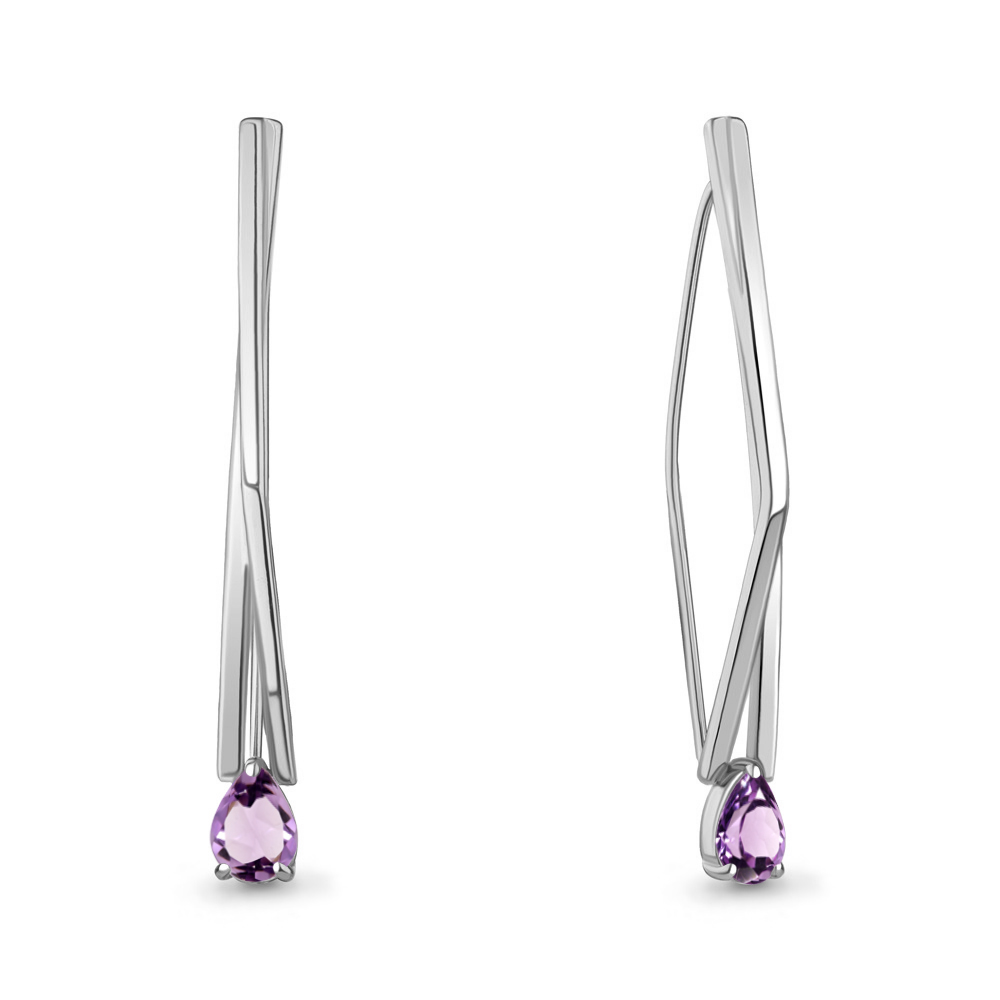 

Серьги из серебра с аметистом Aquamarine Aquamarine 4773004_925_р, 4773004_925_р