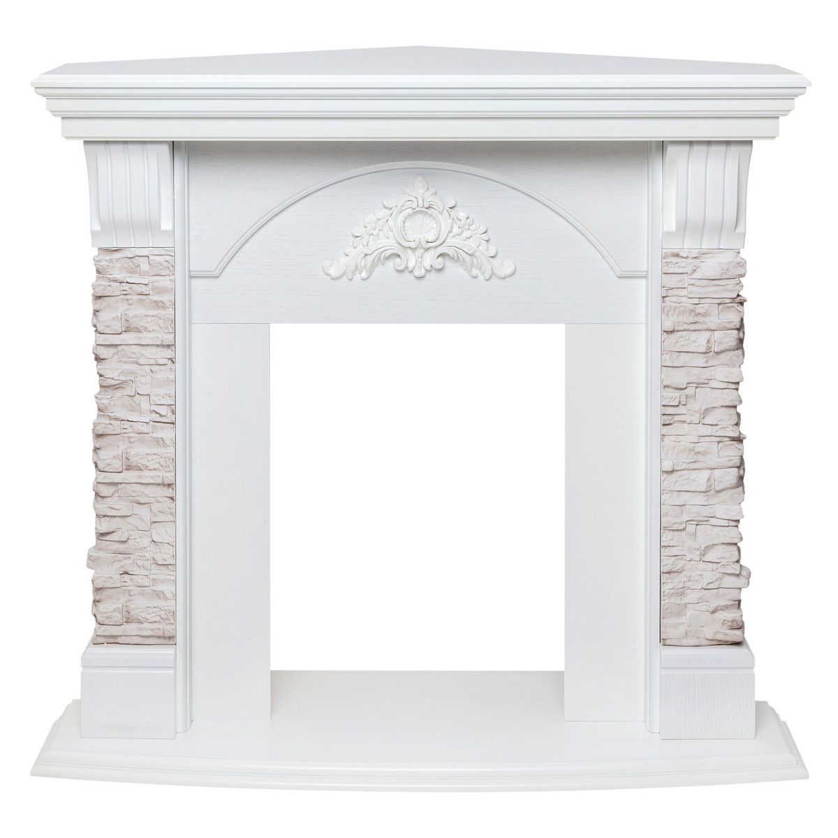 

Портал каминный угловой RealFlame Athena Corner GR WT, угловой, Белый, Портал для электрокамина Athena GR STD WT Corner