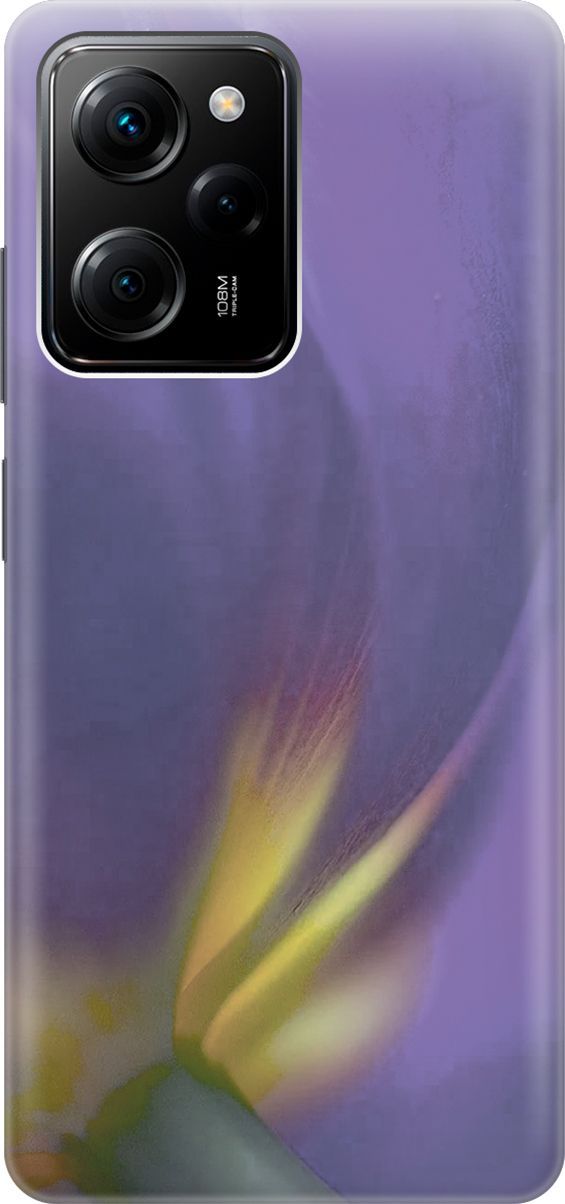 

Чехол на Poco X5 Pro 5G "Фиолетовая фиалка", Желтый;фиолетовый, 158252