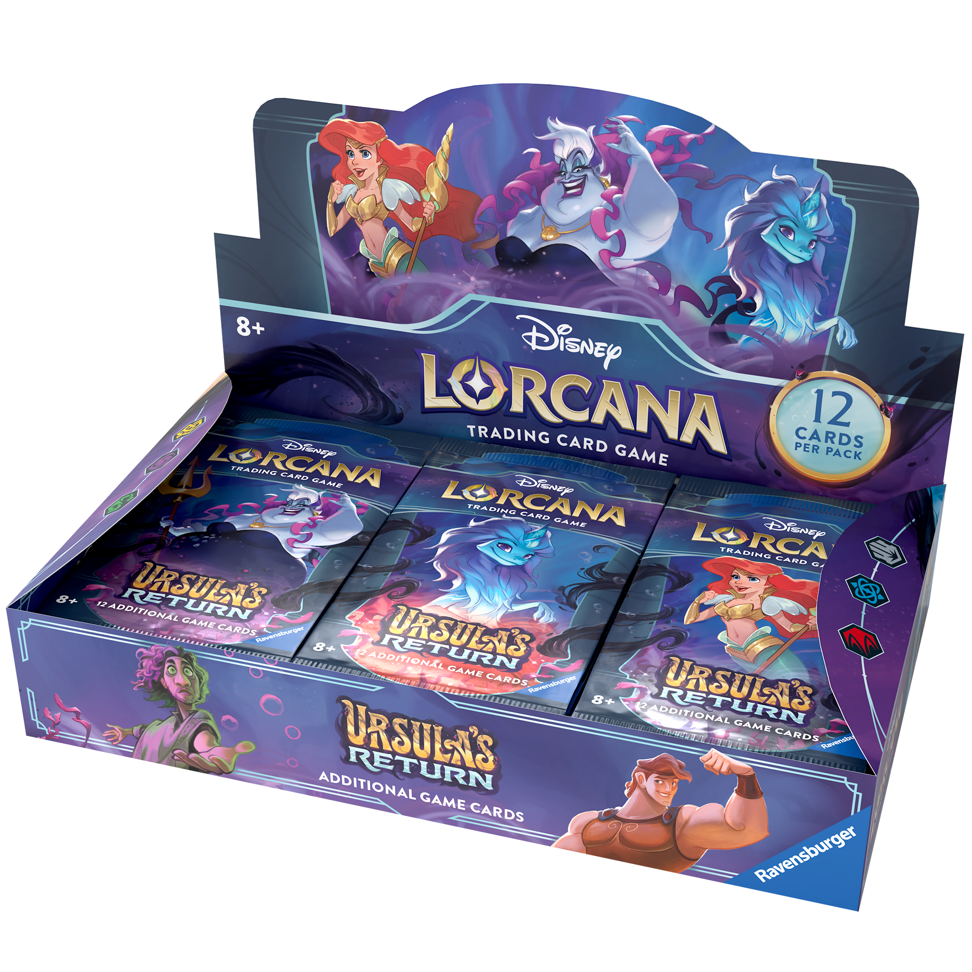 

Дисплей бустеров Lorcana TCG выпуска Ursula's Return на английском языке, RAVE11098342_BOX