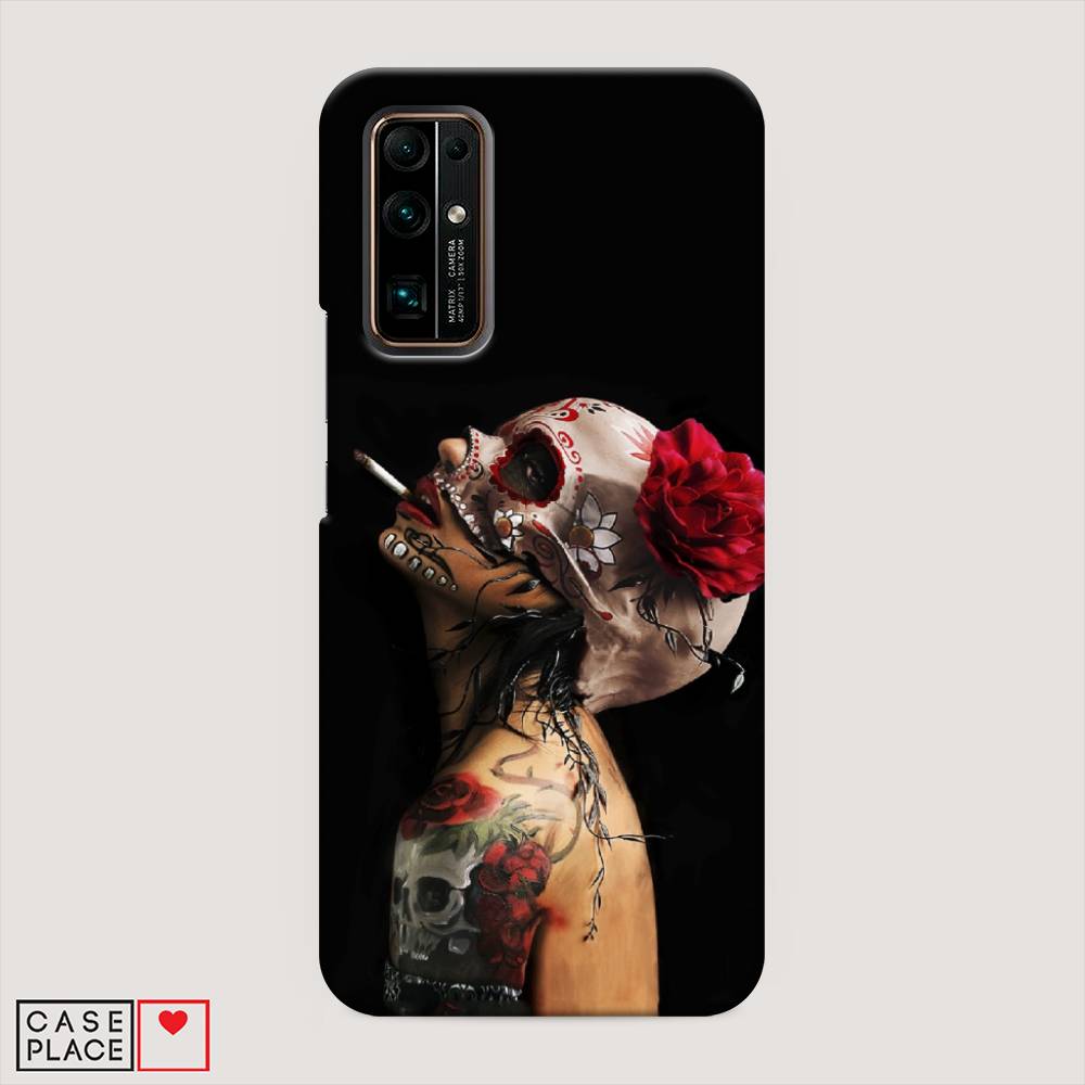 

Чехол Awog "Девушка с черепом" для Honor 30