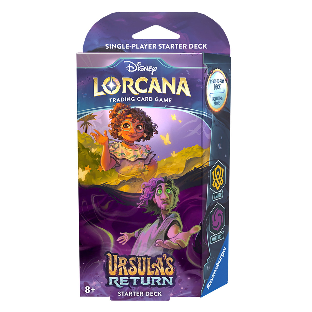 

Готовая колода Lorcana TCG выпуска Ursula's Return: Amber and Amethyst на английском языке, RAVE11098327_AA