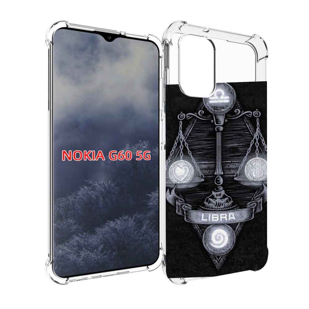 

Чехол MyPads знак зодиака весы 2 для Nokia G60 5G, Прозрачный, Tocco