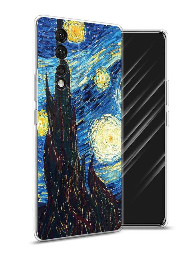 

Чехол Awog на Honor 80 Pro "Ван Гог Звездная ночь", Желтый, 6120450-9