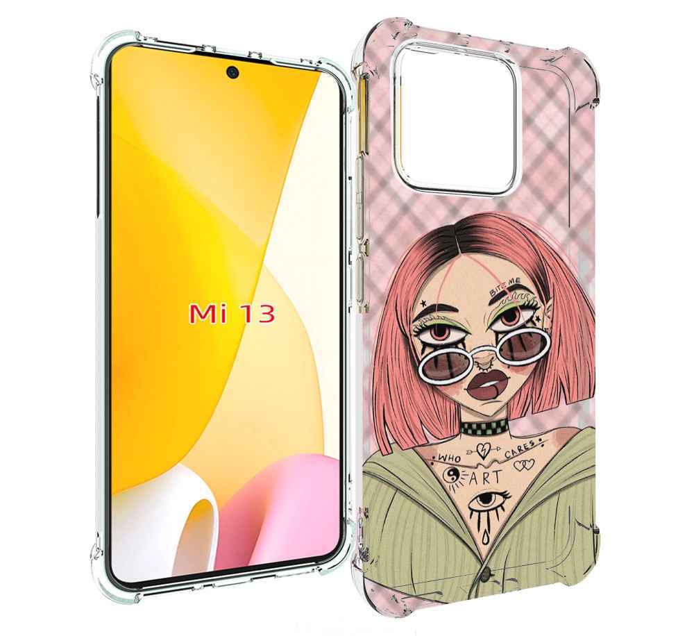 

Чехол MyPads бунтарка-девочка для Xiaomi 13, Прозрачный, Tocco