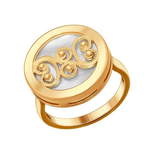 

Кольцо из серебра р. 17 SOKOLOV 93010578, перламутр, 93010578