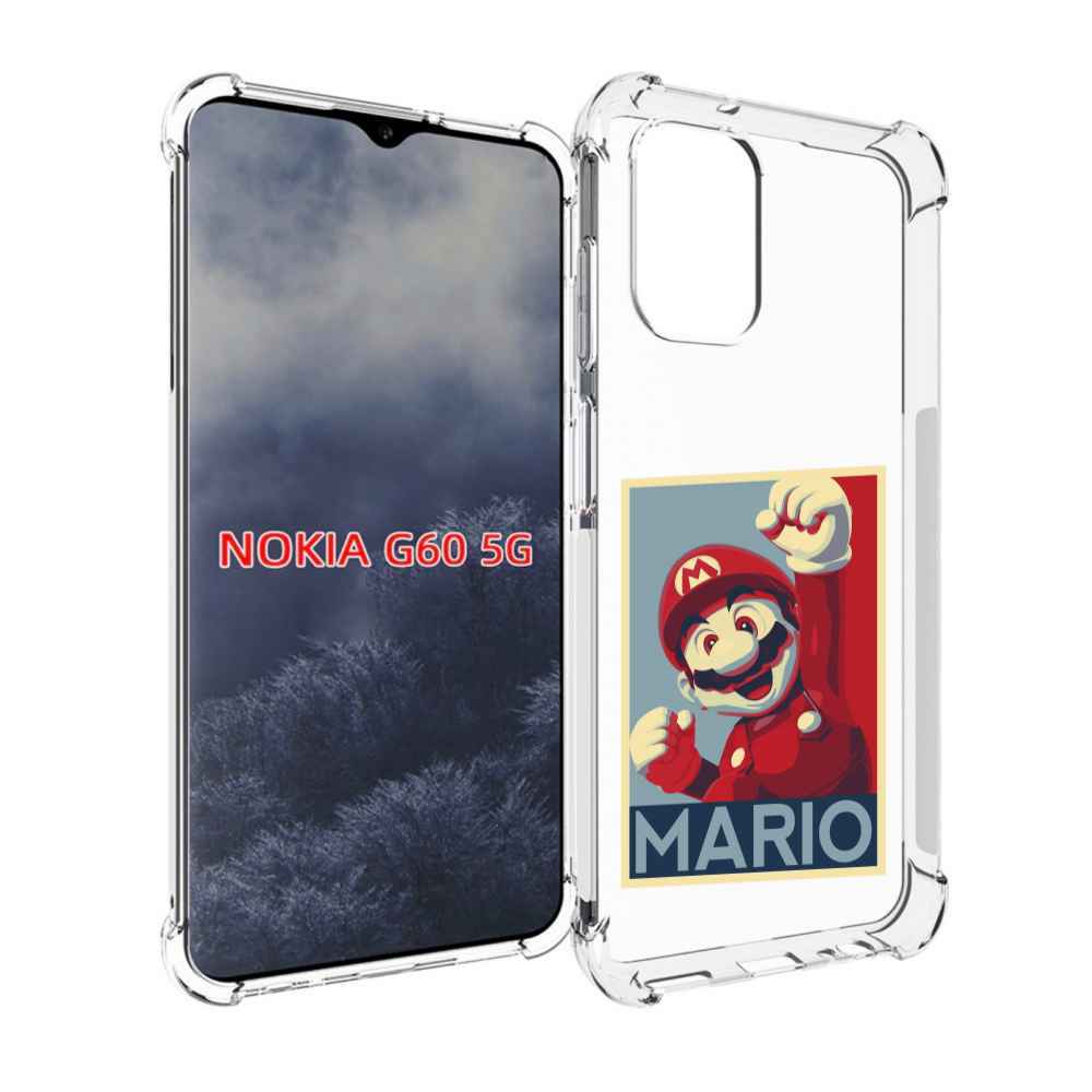 

Чехол MyPads злой марио для Nokia G60 5G, Прозрачный, Tocco