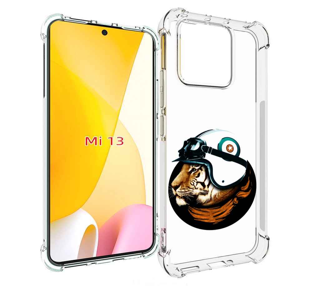 

Чехол MyPads Тигр в шлеме для Xiaomi 13, Прозрачный, Tocco