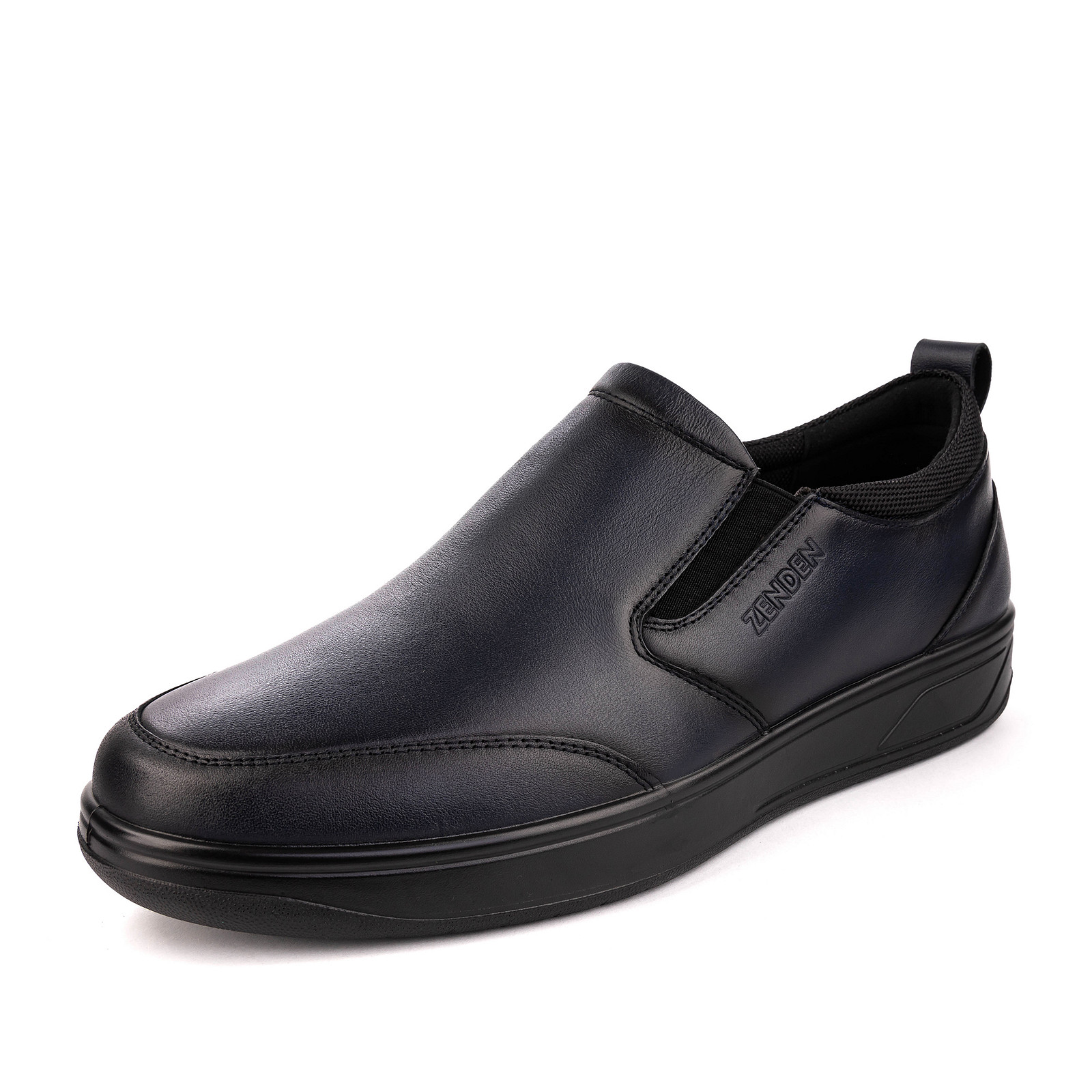 

Слипоны мужские ZENDEN 58-32MV-923KT черные 45 RU, Черный, 58-32MV-923KT
