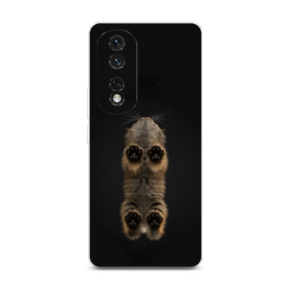 

Чехол Awog на Honor 80 Pro "Кошачьи лапки", Черный, 6120450-1
