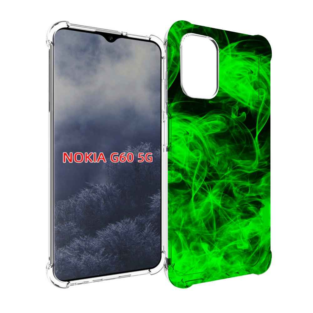 

Чехол MyPads зеленый-дымок для Nokia G60 5G, Прозрачный, Tocco