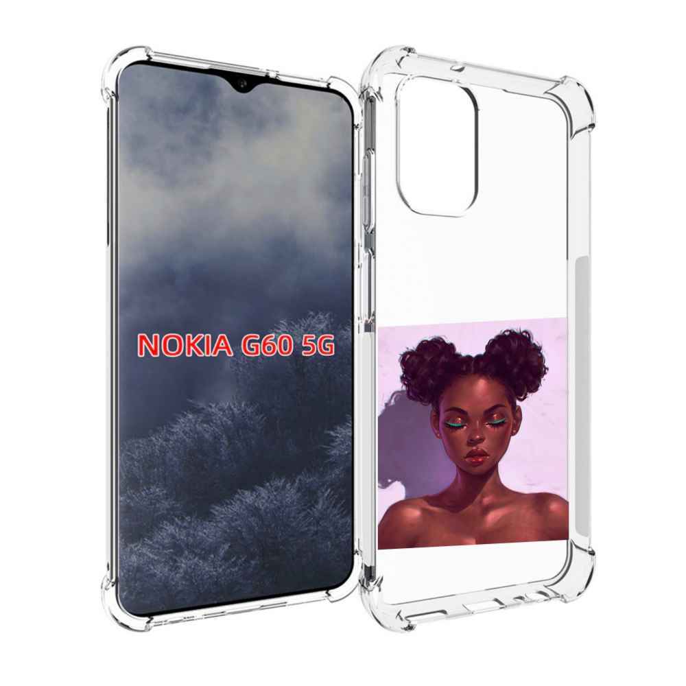 

Чехол MyPads зеленые-стрелки женский для Nokia G60 5G, Прозрачный, Tocco