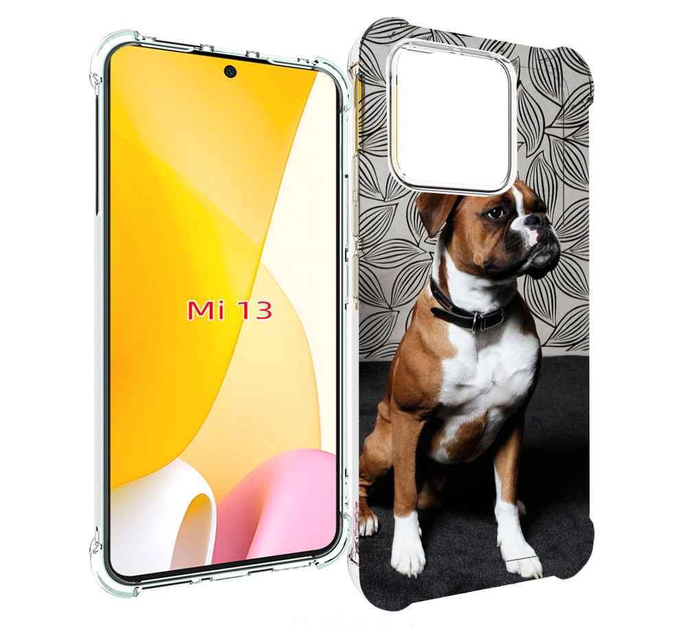 

Чехол MyPads боксер собака для Xiaomi 13, Прозрачный, Tocco