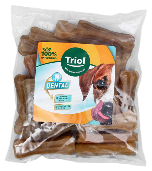 

Лакомство для собак Triol Кость из жил, 7,5 см, 20-25 г, 25 шт
