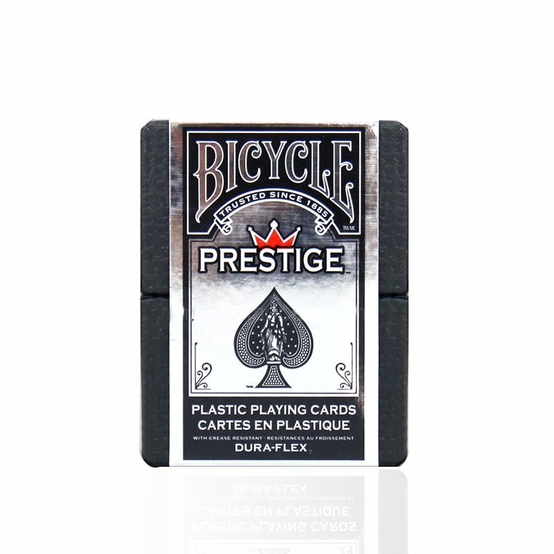 фото Игральные карты bicycle prestige (престиж) в подарочном кейсе, красные