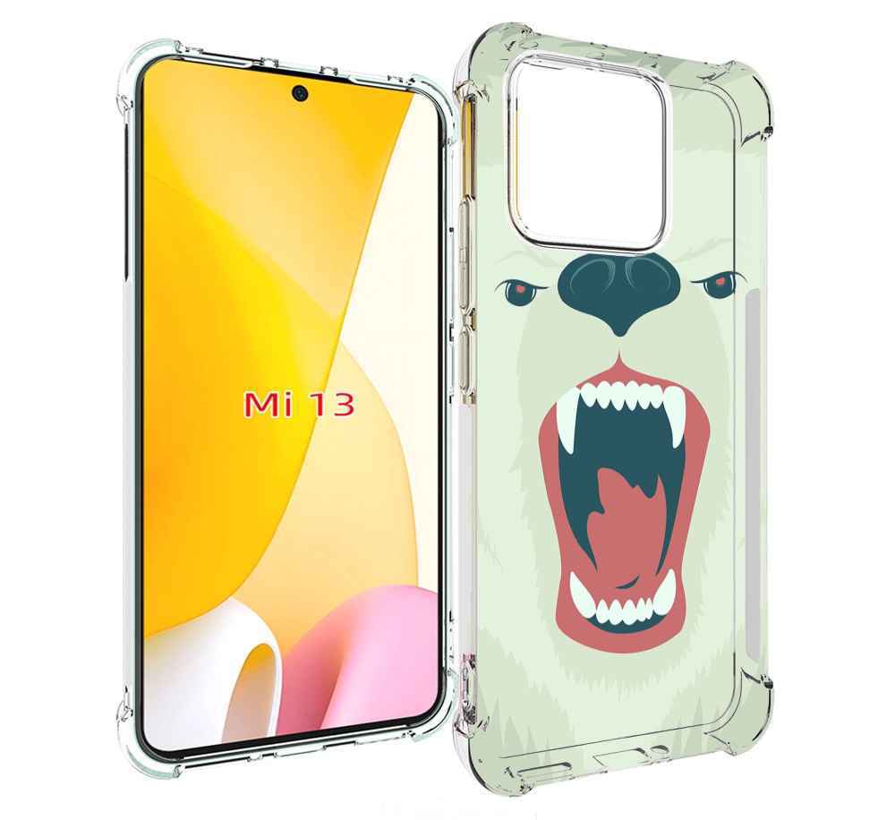 

Чехол MyPads белый-медведь для Xiaomi 13, Прозрачный, Tocco