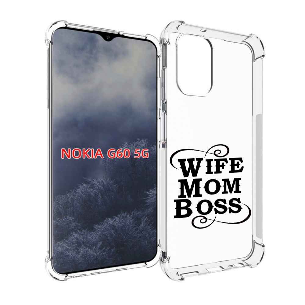 

Чехол MyPads жена-мама-босс для Nokia G60 5G, Прозрачный, Tocco