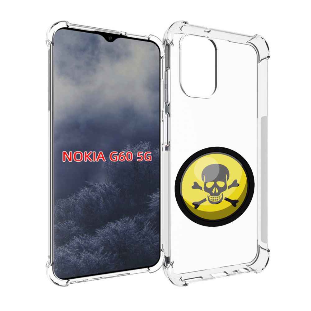 

Чехол MyPads желтый-череп для Nokia G60 5G, Прозрачный, Tocco