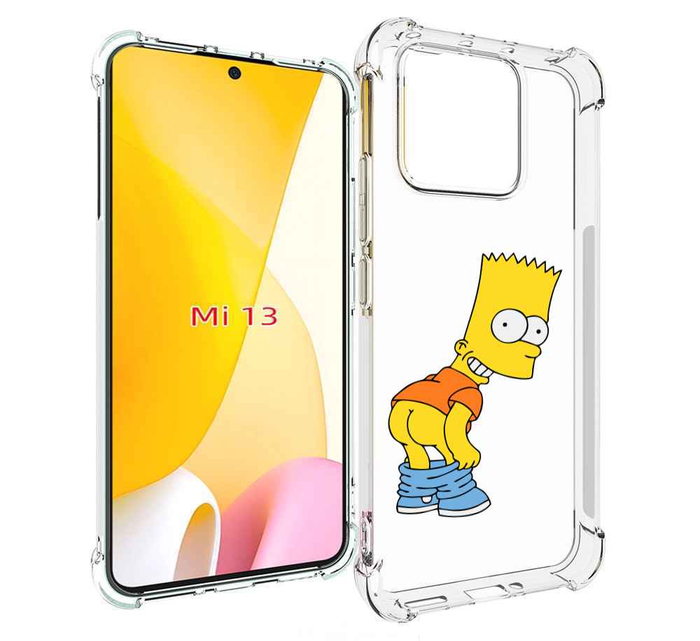 

Чехол MyPads барт-симпсон-довольный для Xiaomi 13, Прозрачный, Tocco