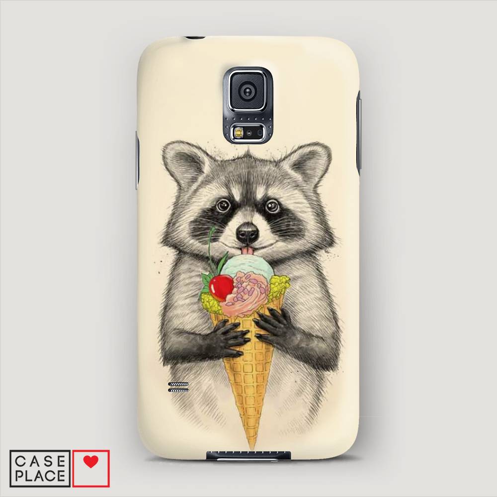

Чехол Awog "Енот с мороженым" для Samsung Galaxy S5 mini, 24220-7
