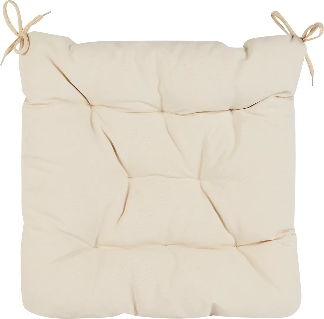 Подушка для садовой мебели Linen Way 44x44 см цвет кремовый