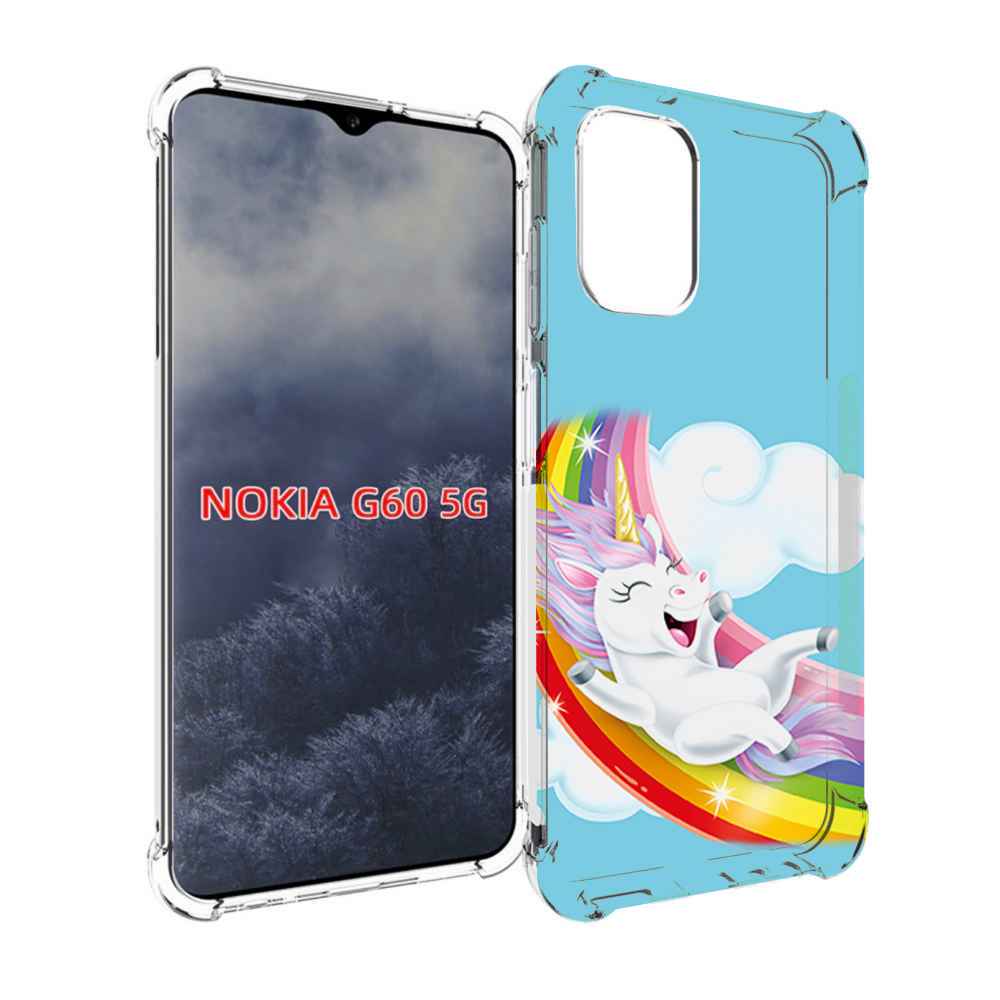 

Чехол MyPads единорог-на-радуге для Nokia G60 5G, Прозрачный, Tocco