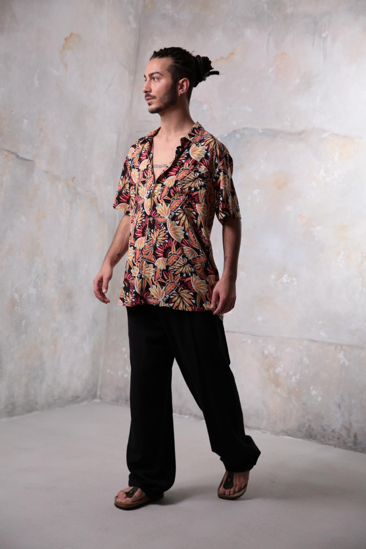 

Рубашка мужская Saman Butik 12550 черная S (доставка из-за рубежа), 12550