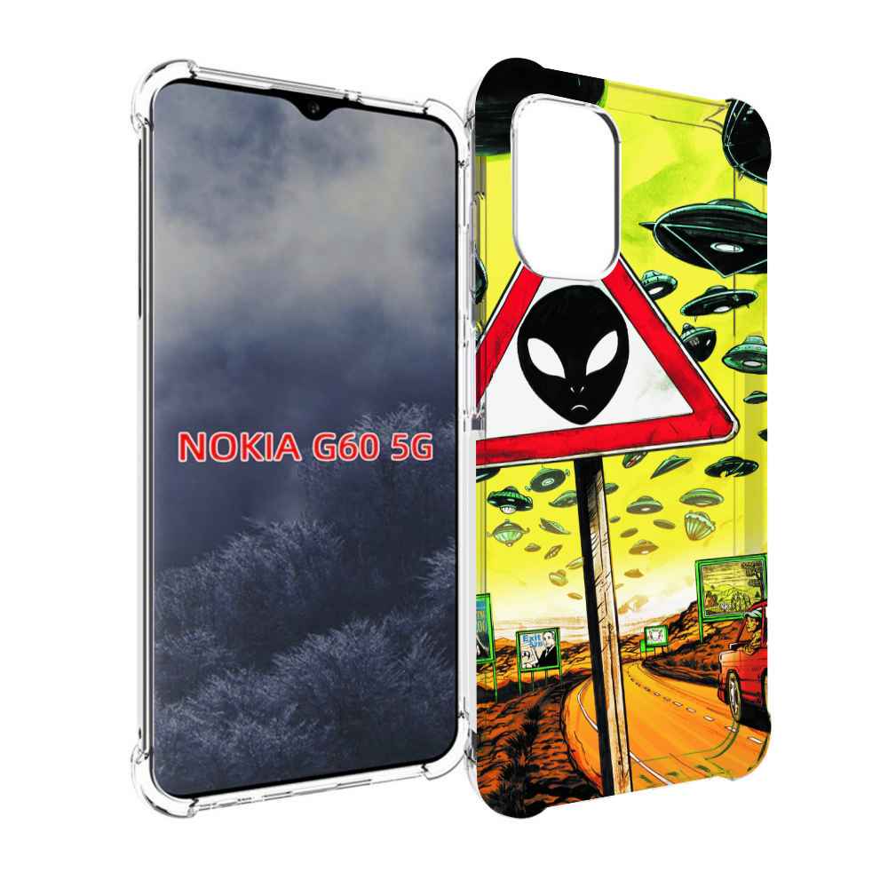 

Чехол MyPads дорога к инопланетянам для Nokia G60 5G, Прозрачный, Tocco