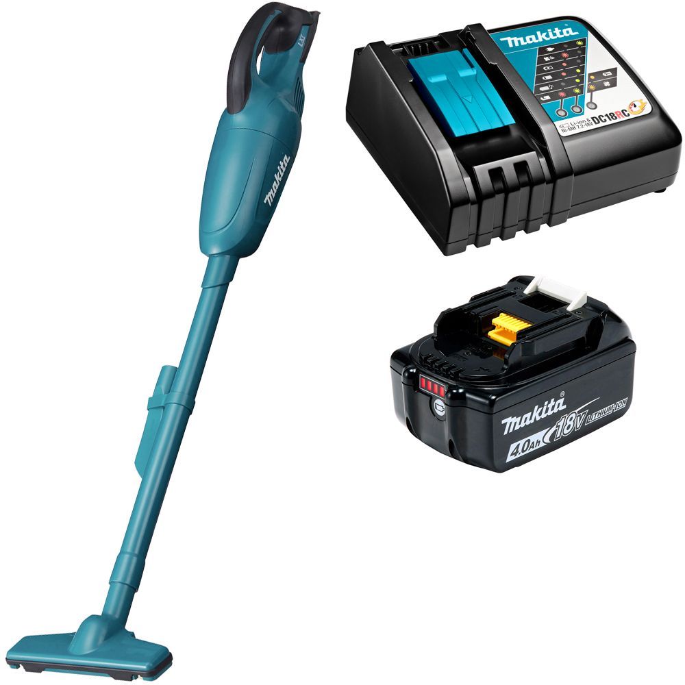 фото Пылесос аккумуляторный makita dcl180rm 18в-1300л/м-42мбар, аккумулятор 4ач и з/у