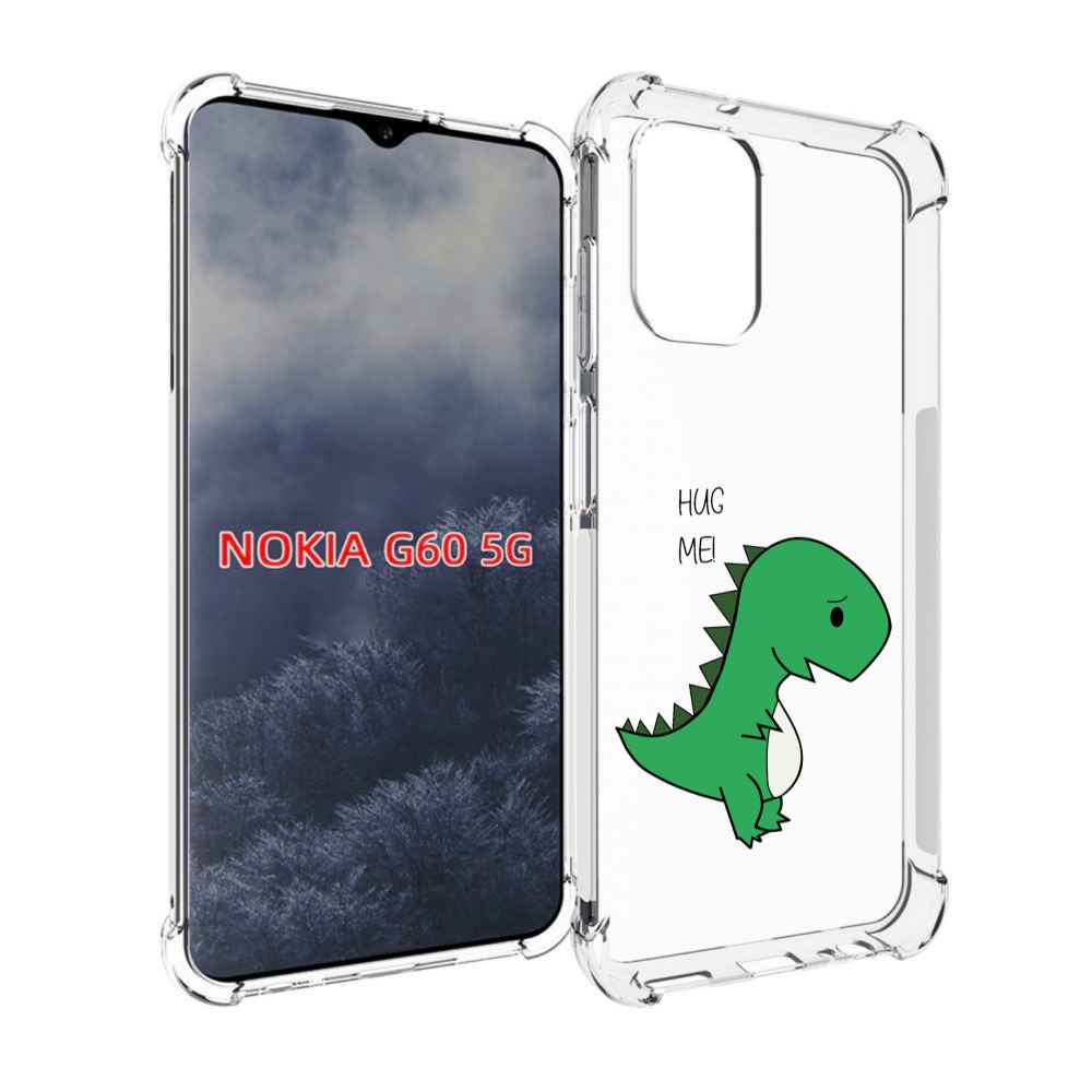 

Чехол MyPads динозаврик для Nokia G60 5G, Прозрачный, Tocco