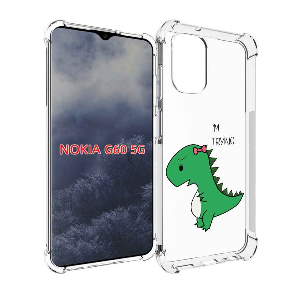 

Чехол MyPads динозаврик-девочка для Nokia G60 5G, Прозрачный, Tocco