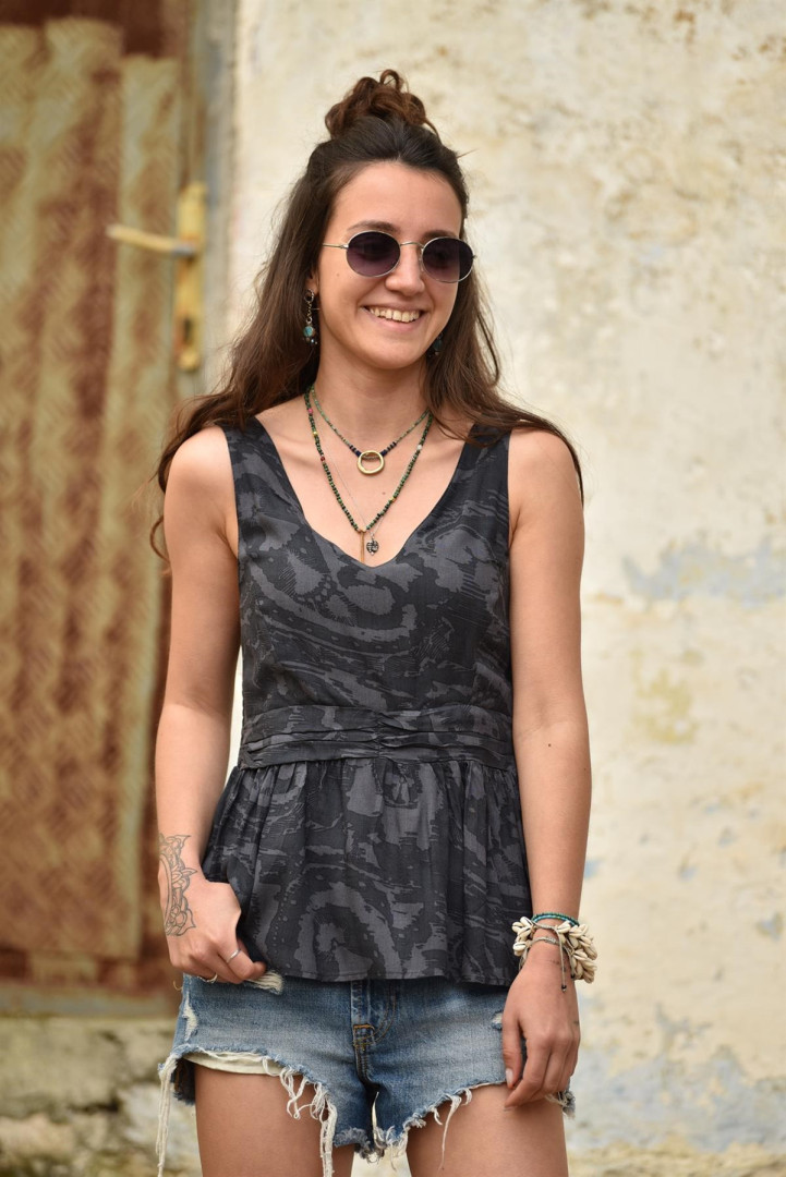 

Майка женская Saman Butik 11570 серая S (доставка из-за рубежа), 11570