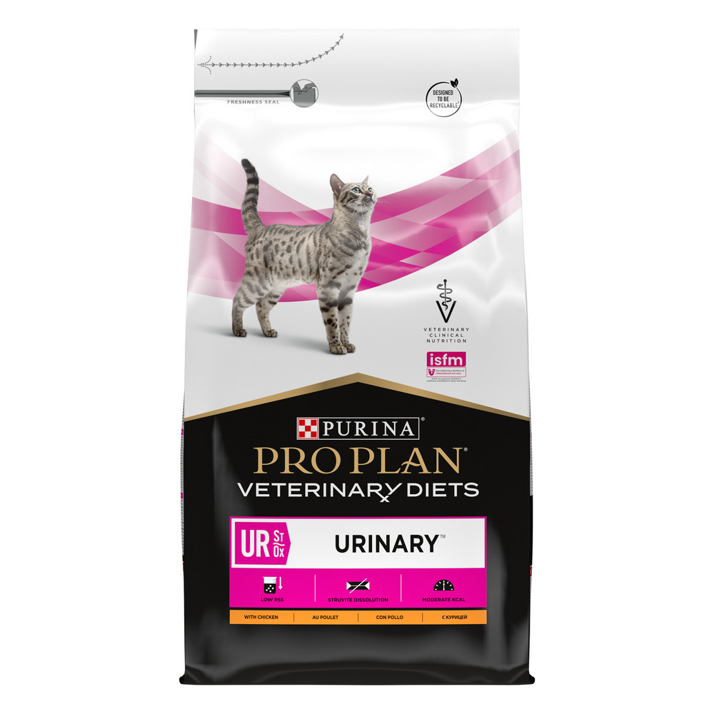 фото Сухой корм pro plan veterinary diets ur urinary для кошек, c курицей, 5 кг