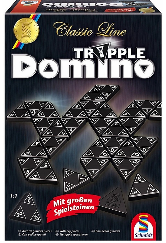 фото Настольная игра schmidt tripple domino треугольное домино schmidt's