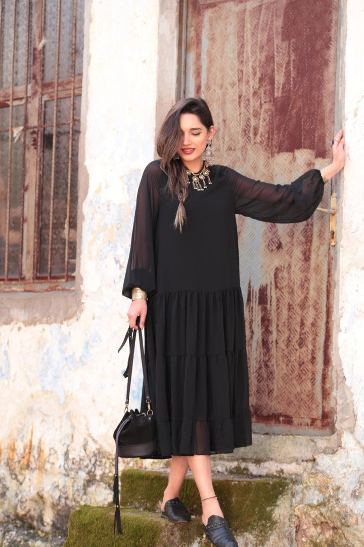 

Платье женское Saman Butik 8390 черное S (доставка из-за рубежа), 8390