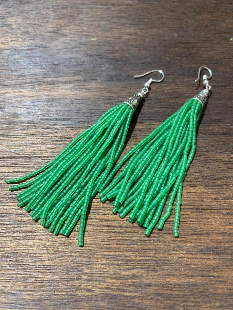 

Серьги из бижутерного сплава с бусинами Saman Butik 7444 (доставка из-за рубежа), 7444