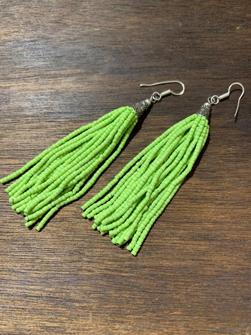 

Серьги из бижутерного сплава с бусинами Saman Butik 7439 (доставка из-за рубежа), 7439