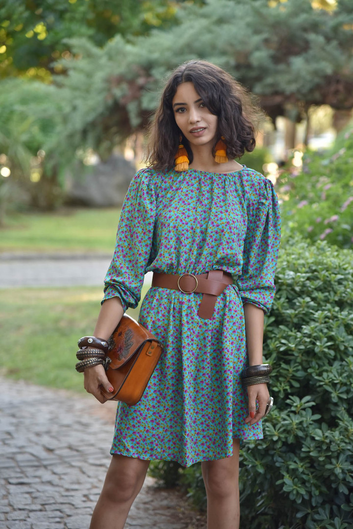 

Платье женское Saman Butik 6994 зеленое S (доставка из-за рубежа), 6994