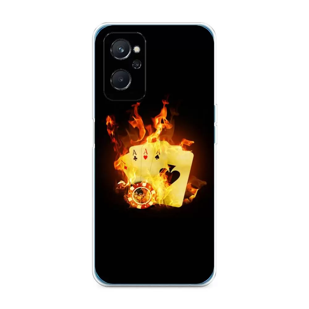 

Силиконовый чехол Awog "Горящие карты" для Oppo A96 4G, Черный;прозрачный, 2510850-9