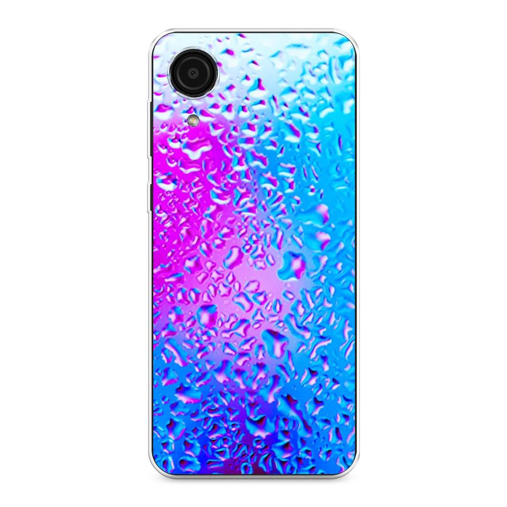 

Чехол на Samsung Galaxy A03 Core "Капли на стекле", Голубой;розовый, 2104750-3