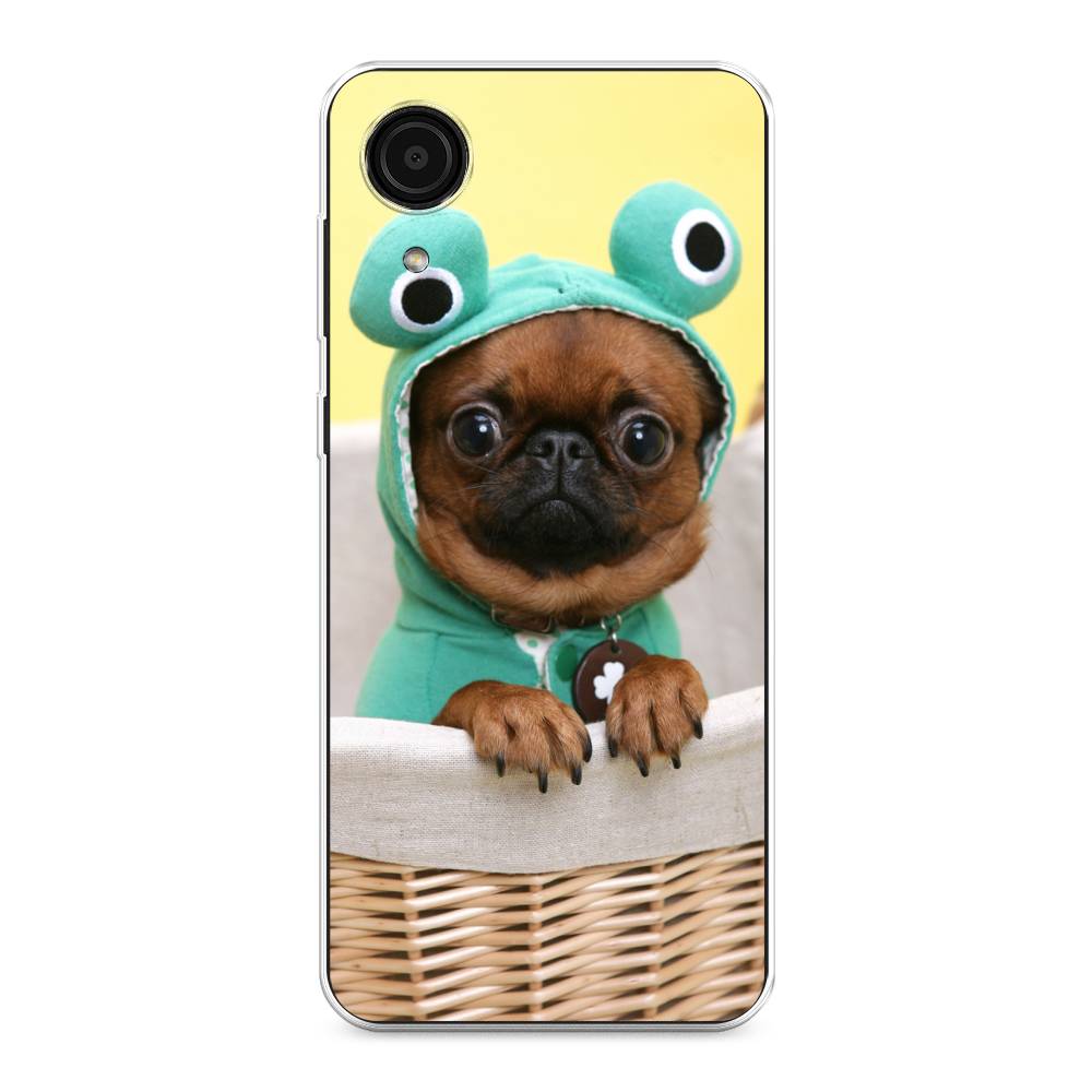 

Чехол на Samsung Galaxy A03 Core "Собачка в шапке лягушки", Коричневый;желтый;голубой, 2104750-1