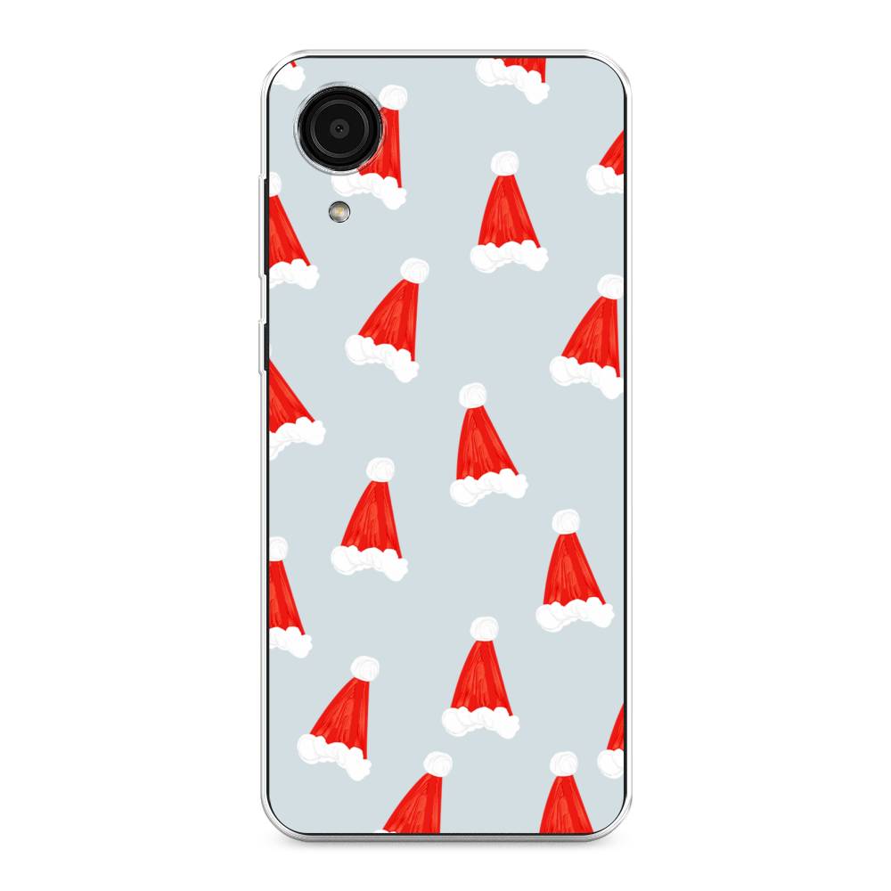 

Чехол на Samsung Galaxy A03 Core "Новогодние шапочки", Белый;красный;серый, 2104750-5