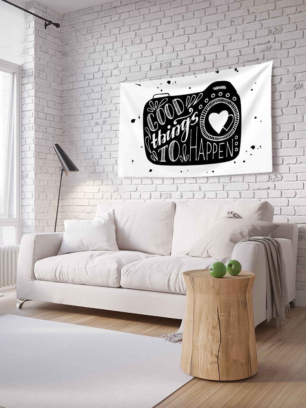 

Горизонтальное фотопанно JoyArty Хорошее случиться, из ткани, 100х150 см