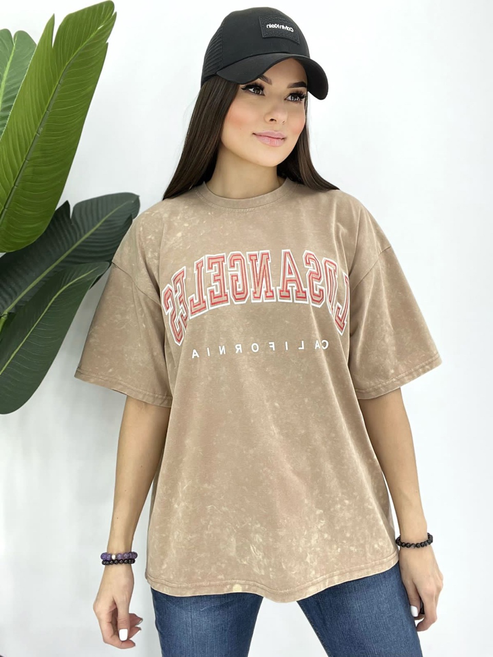 Футболка женская Beautiful Woman BW_59 бежевая 46-52 RU