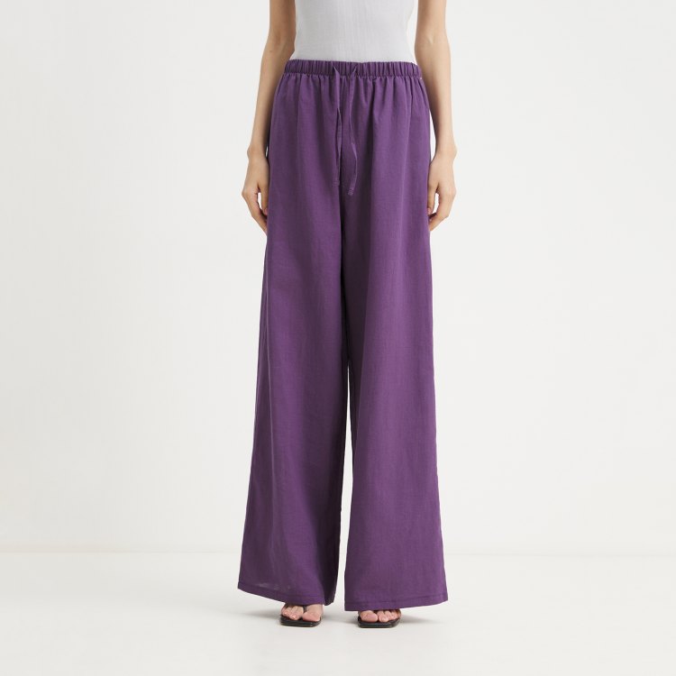 

Брюки женские Maison David BLN920-1 фиолетовые XS, Фиолетовый, BLN920-1