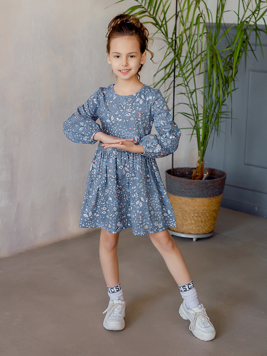 Платье детское SOVALINA 80118779, голубой, 122